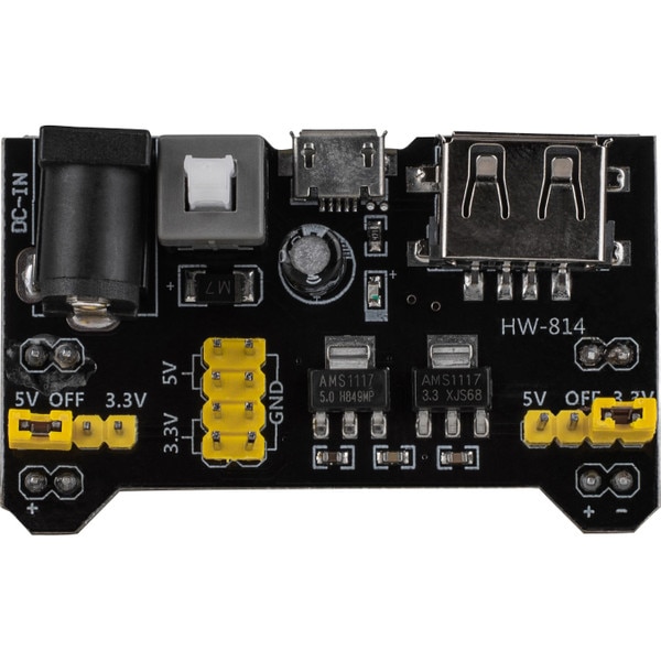 Main product image for Power Supply Module with Micro USB for 6.5" x 2.1" Breadboards321-500